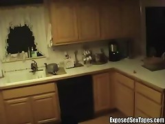 Live-in Partners John And Ali Were So Horny That They Even Videotape Their Screwing Session Right In Their Kitchen. With Whipped Cream And Strawberrie