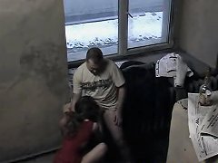 Security Cam Captures Girl Sucking And Fucked