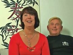 Naughty German Mom Takes It By 2 Guys On The Couch Porn 1e
